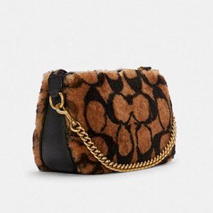 COACH X JENNIFER LÓPEZ NOLITA 19 IN SIGNATURE SHEARLING BAG